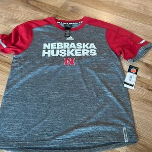 NWT Youth XL Adidas Husker Shirt